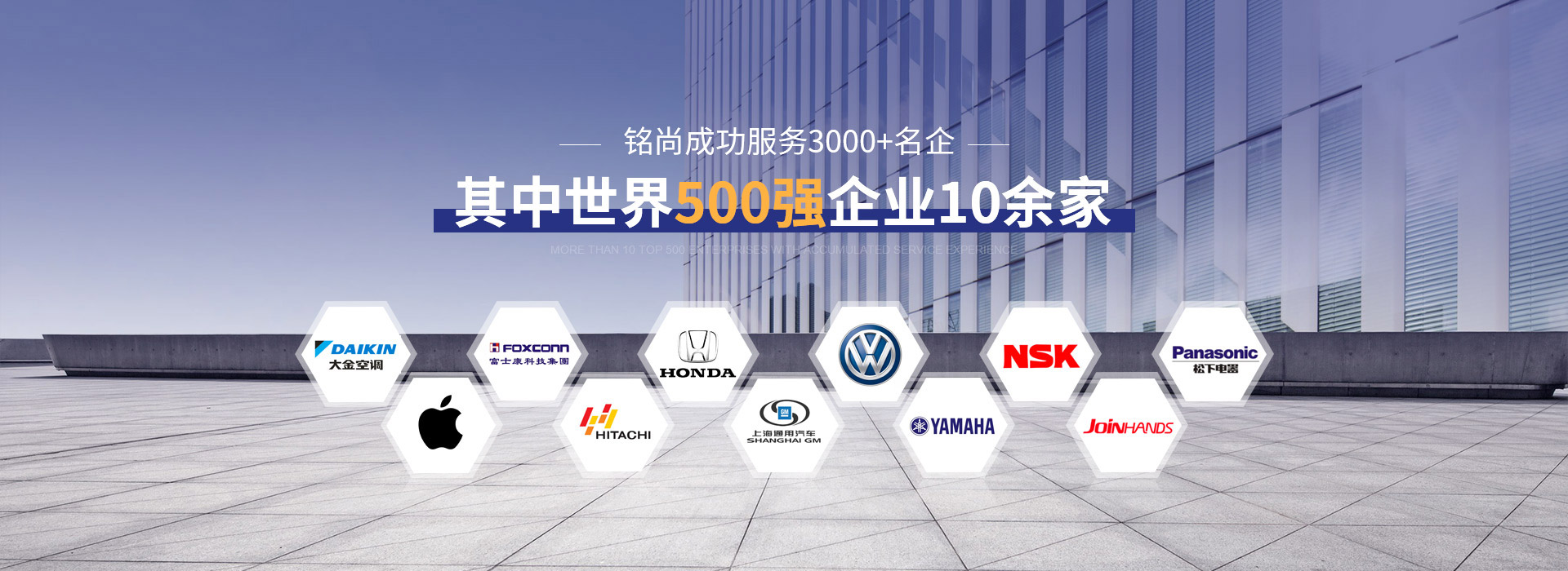 銘尚成功服務(wù)3000+名企